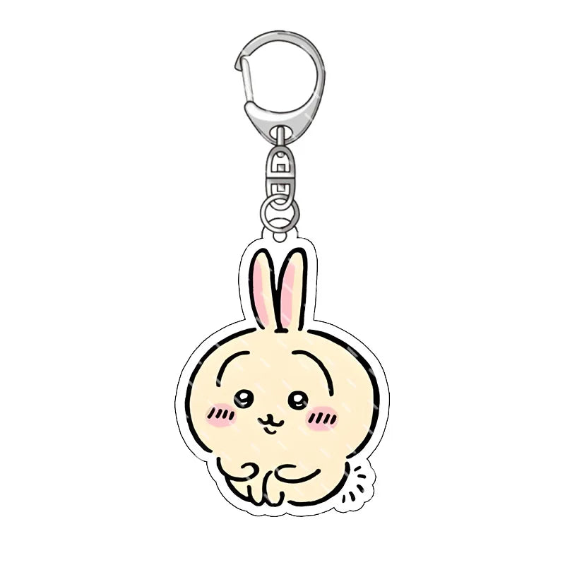 Chiikawa Pendant Anime Comic Acrylic Peripheral Keychain Hachiware Usagi Cute Pendant Bag Hanging Decoration Decoration