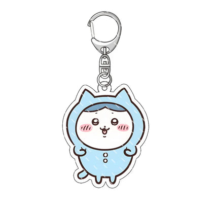 Chiikawa Pendant Anime Comic Acrylic Peripheral Keychain Hachiware Usagi Cute Pendant Bag Hanging Decoration Decoration