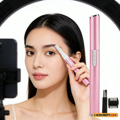 Mini Electric Eyebrow Shaver & Facial Hair Remover for Neck Lips Arms Legs Body, Trimmer for Women