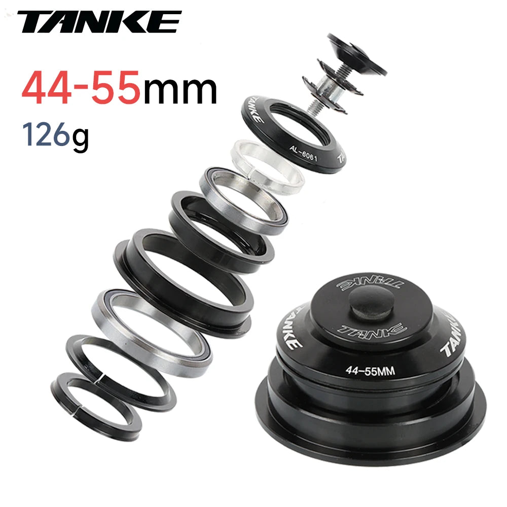 TANKE-MTB Bowl Group, Mountain Bike Aluminum Alloy Headset,Tapered Straight Fork Bearing,44-44mm/52/55/56mm,11/8 ",11/2",28.6mm