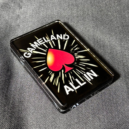 Acrylic Crystal Exquisite Poker Dealer Puck Button Code ”ALL IN" Entertainment Game Board Table Accessories