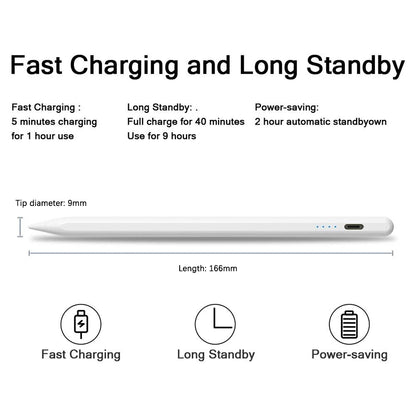 P+7 Universal Stylus Pen For Android IOS Capacitive Screen Touch Pen For iPad Apple Pencil For Huawei Xiaomi Samsung Tablet Pen