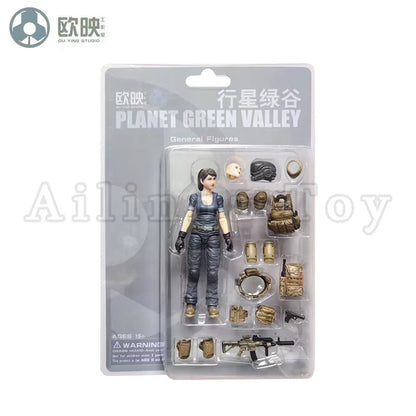 Ou Ying Studio 1/18 Planet Green Valley PGV 3.75inch Action Figure Girls War EFSA Female Figures Anime Model