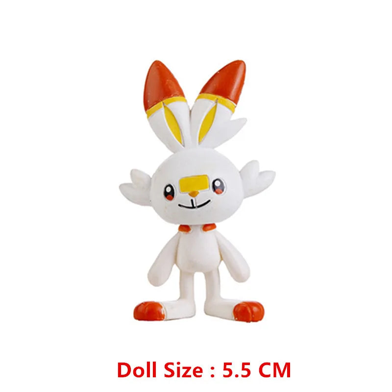 Pokemon Anime Figure Pikachu Eevee Charizard Mewtwo Cartoons Figure Collection Model Pocket Monster Action Toys Kids Birthday Gi