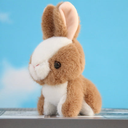 Imitation Rabbit Plush Pendant Lovely White  Doll Key Chain  Backpack  Gift Girl Cute  Keychain