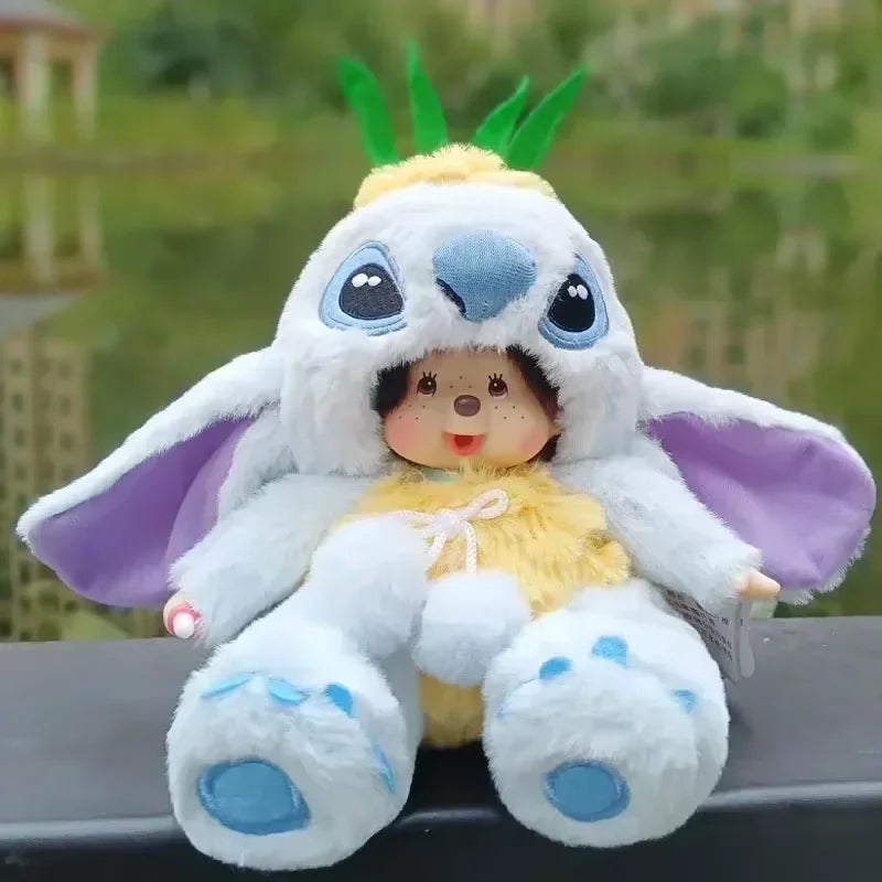 2023 New 20cm Kawaii Cartoon Animation Doll MONCHICHI Children's Birthday Gift Christmas Gift Wedding Supplies Doll