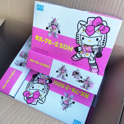 In Stock Hello Kitty 1/144 Scale Cute Cat Collection Assembly Model Kit Action Figure Collectible Toy For Decoration