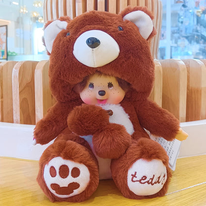 2023 New 20cm Kawaii Cartoon Animation Doll MONCHICHI Children's Birthday Gift Christmas Gift Wedding Supplies Doll