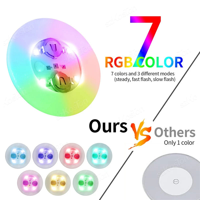 1-200PCS LED Bottles Coaster Lamps Luminous Cup Stickers Lights for Bar KTV Wedding Party Cocktail Drink Cups Vase Decoration