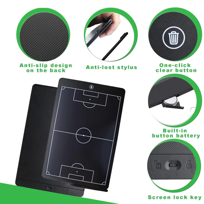 8.5/10/16-Inch LCD Electronic Football Tactical Tablet Strategy Marker Basketball Board Soccer Coach Blackboard Sports Training
