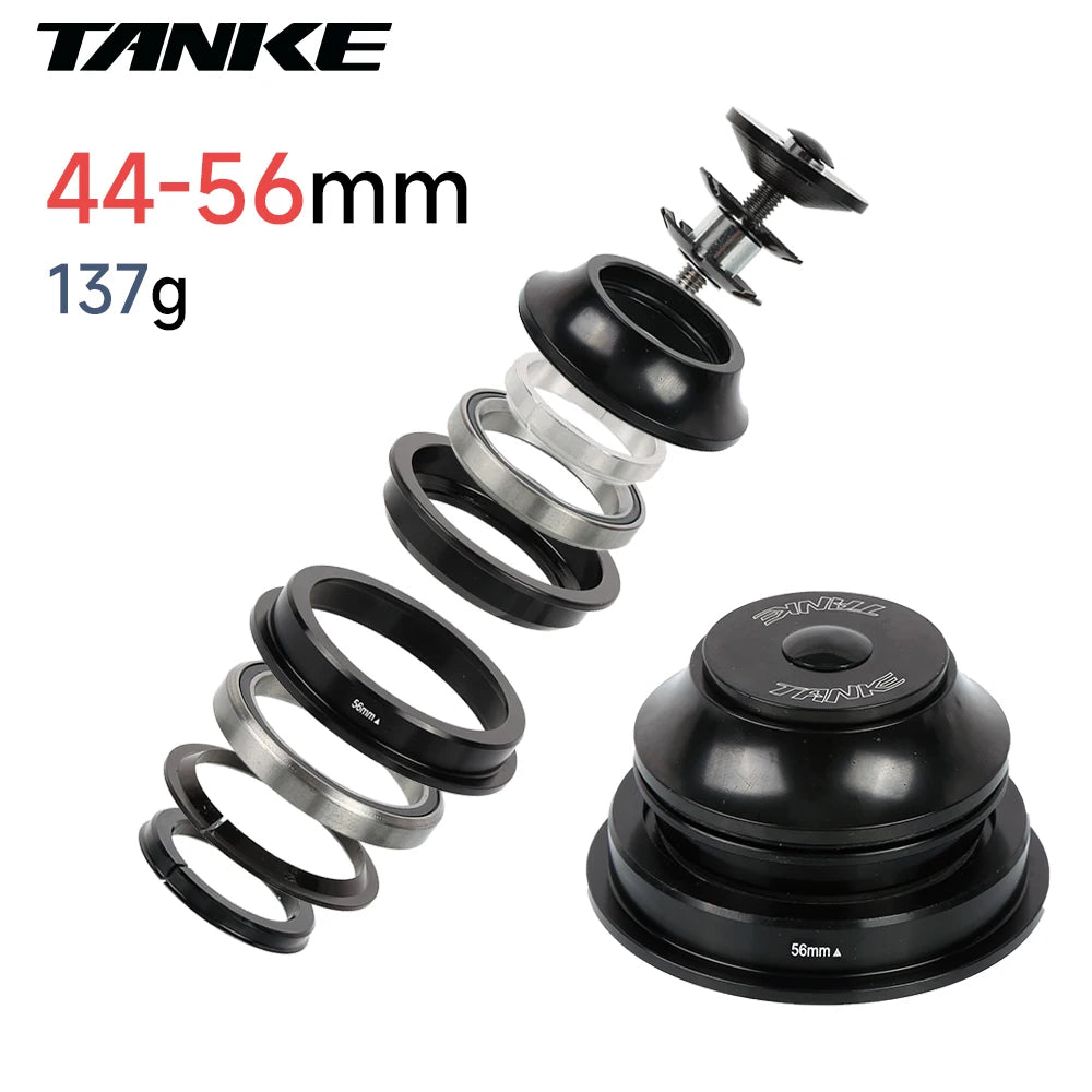 TANKE-MTB Bowl Group, Mountain Bike Aluminum Alloy Headset,Tapered Straight Fork Bearing,44-44mm/52/55/56mm,11/8 ",11/2",28.6mm