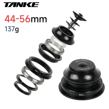 TANKE-MTB Bowl Group, Mountain Bike Aluminum Alloy Headset,Tapered Straight Fork Bearing,44-44mm/52/55/56mm,11/8 ",11/2",28.6mm