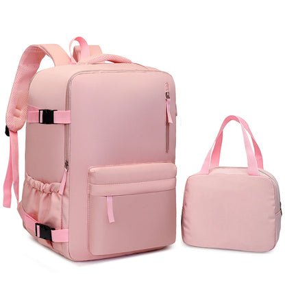 2-Piece 40×30×20cm 180 °   Full Opening Backpack Set, Large Carry-On with Tote Bag for Travel, Business, School & Daily Commuting