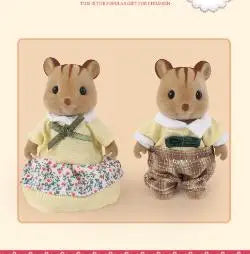 Simulation Forest Rabbit Family DIY Playset Mini Rabbit Bear Figure Toy Dolls Kids Gifts