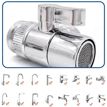 Faucet Switch Adapter Kitchen Sink Splitter Diverter Valve Water Tap Sprayer Connector Toilet Bidet Shower Bathroom Accessories