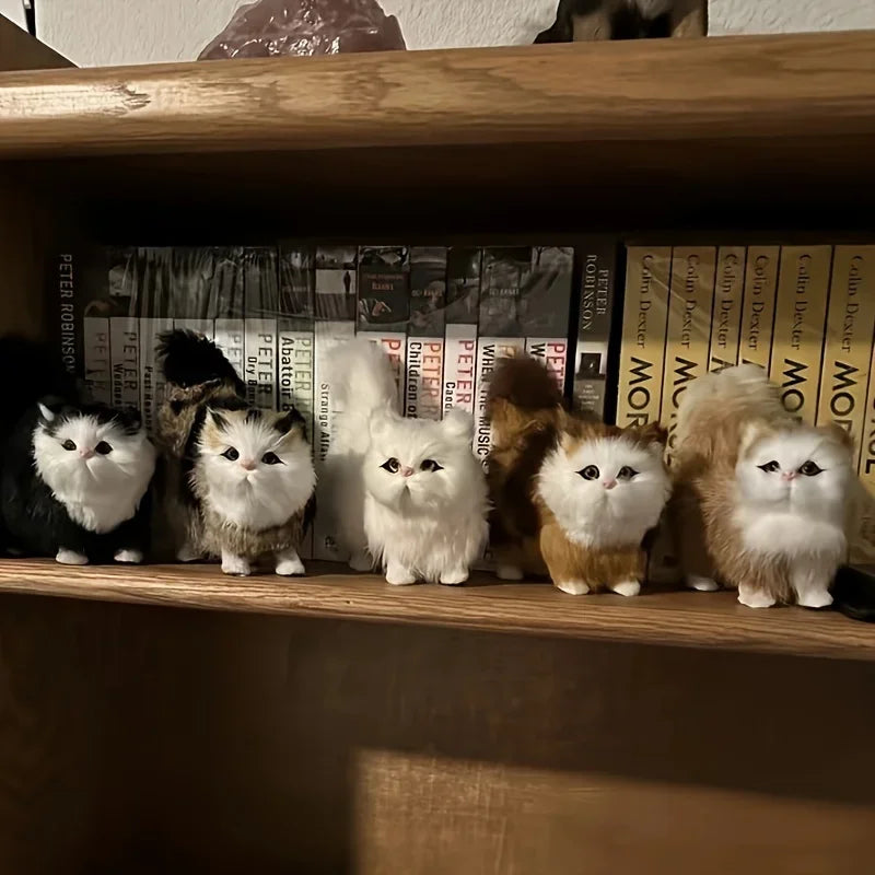 Lifelike Cat Plush Toy - Ultra-Soft Realistic Stuffed Animal | Valentine's Birthday Christmas Gift