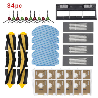 Accessories For ECOVACS Deebot T8 AIVI N8 Pro AIVI N9 N10 N10 Plus Side Brush,Main Brush,  Filter, Dust Bag,Hepa Filter