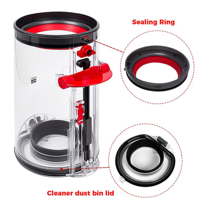 Dust Bin Canister and Hepa Filter Kit For Dyson V11 V15 SV14 SV15 SV22 Vacuum Cleaner Dust Bucket Rear Filter Parts Replacement