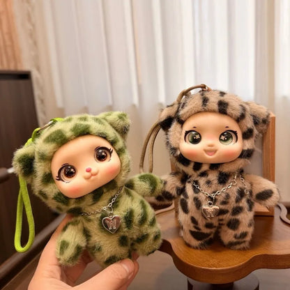 New Cute Kitty Vinyl Face Plush Pendant Kawaii Cat Plushie Keychain Backpack Charm Home Decor for Adults Stuffed Pendant