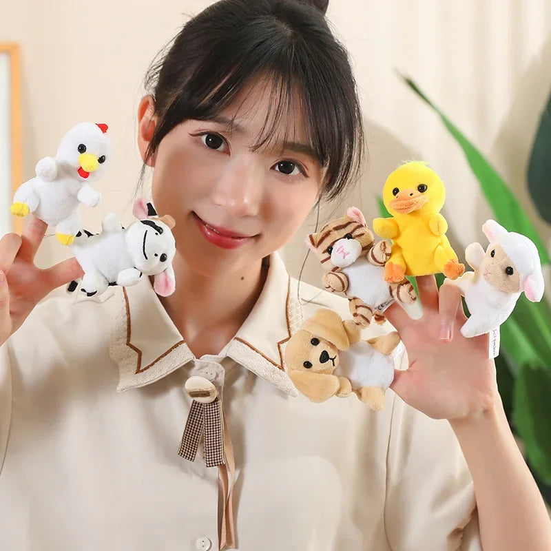 36 Styles Animal Finger Puppet Plush Toy Role Play Tell Story Cloth Doll Baby Educational Toys Children Kids Great Birthday Gift