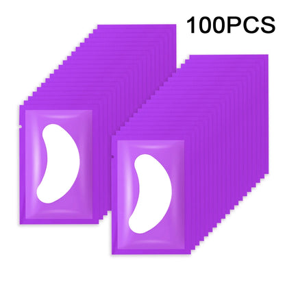 100 pairs Eyelash Pads Grafted Lash Hydrogels Gel Patches Under Eye Pads for Eyelash Extension Tips Sticker Makeup Tools