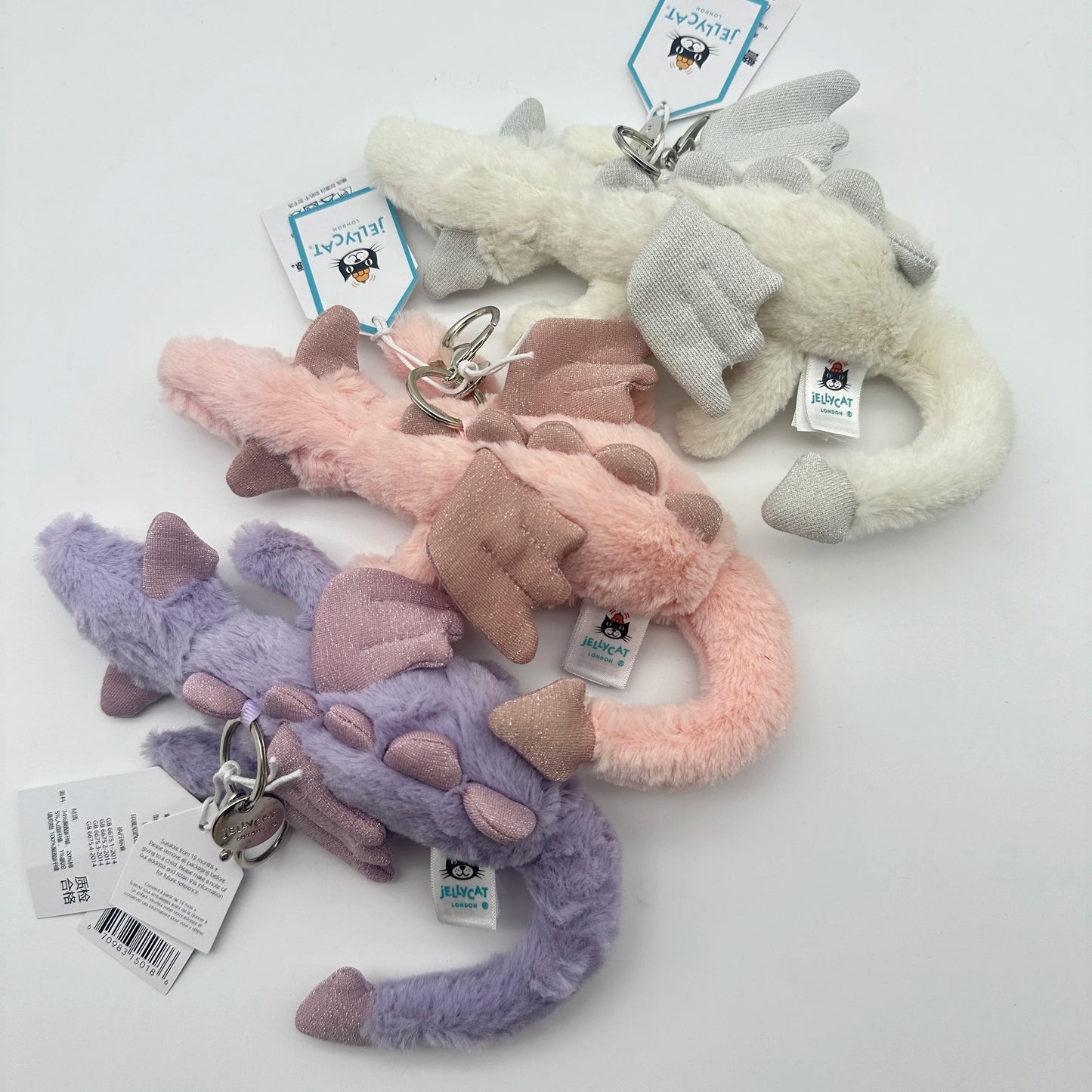 JC Cotton Candy plush keychains, Cherry key plush keychains, Rabbit plush keychains, Flying Dragon plush keychains, Aas  gifts