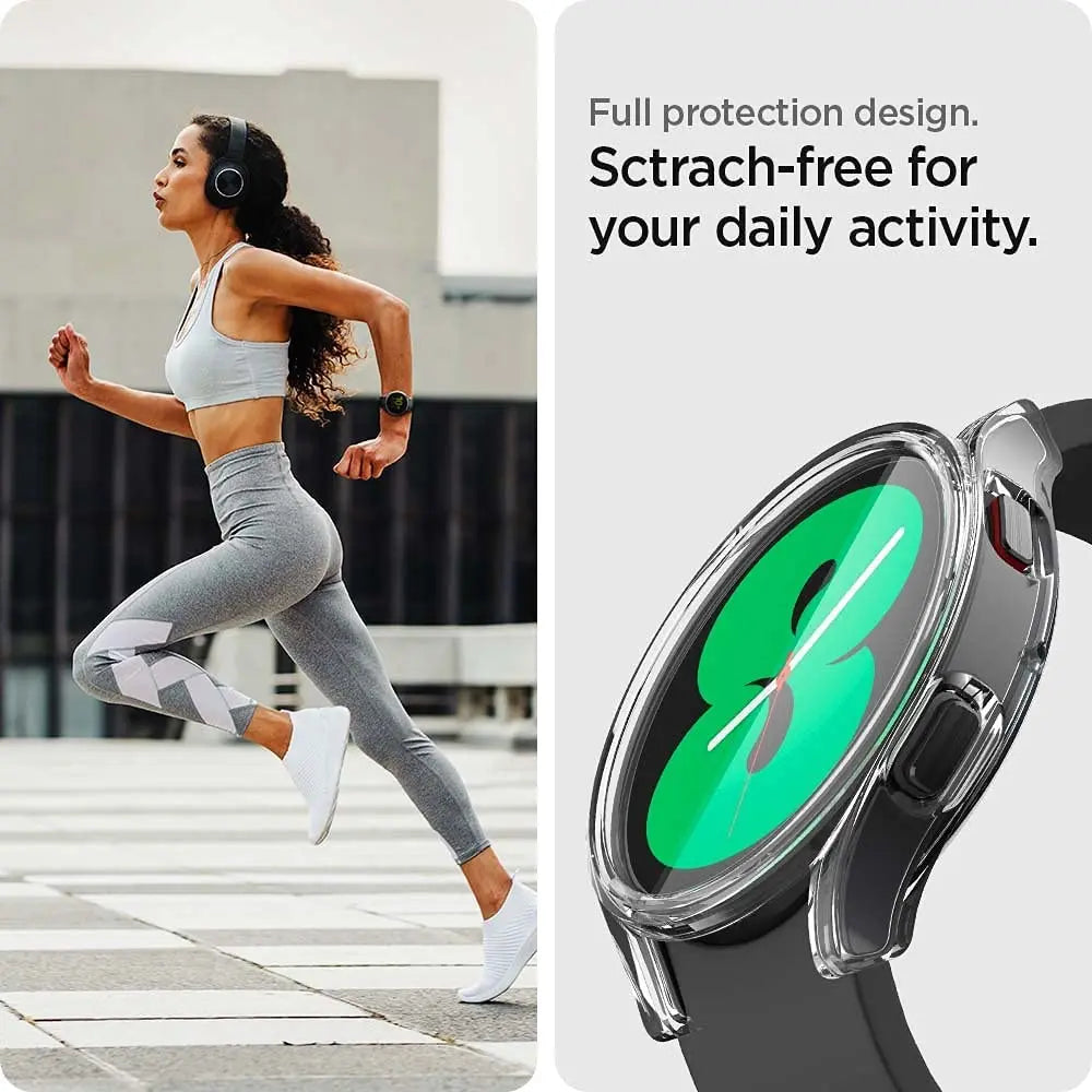 Watch Case for Samsung Galaxy Watch 4/5/6/7 40mm 44mm Screen Protector TPU All-Around Bumper Protective Cover ，Easy to install