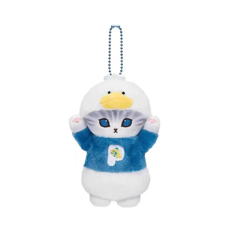 Anime Shark Cat Co Branded Cross-dress Kuromi Hello Kitty Cinnamoroll Plush Toys Collect Decoration Pendant Gift