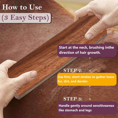 Pet Cleaning and Beauty Brush, Horse Sweat Scrat, Suitable for Cat, Dogs, Rabbit, Animal Stables, Horse equipment Cleaning Tools