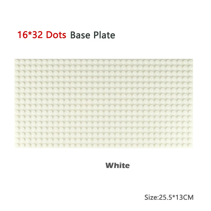Classic Baseplate 32x32 16x32 16x16 Dots Building Blocks Bricks Base Plates DIY Plastic Board Building Blocks Construction Toys