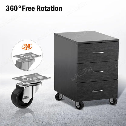 8/4/2Pcs 1/1.25/1.5/2inch PVC Furniture Caster Wear Resistant Mute Universal Heavy Trolley Wheels 360 Degrees Swivel Castor