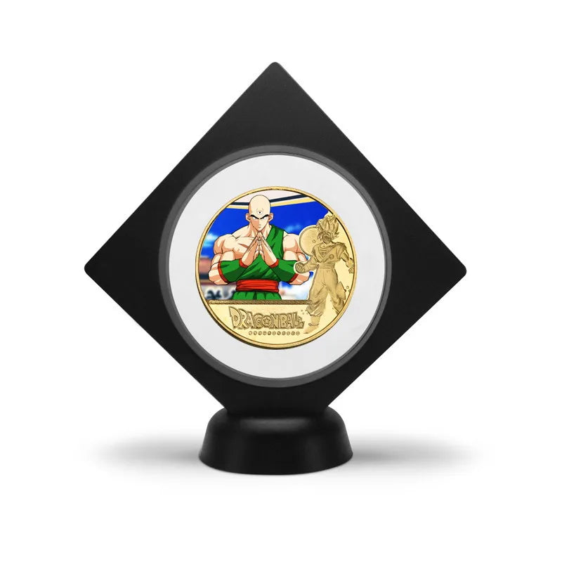 Dragon Ball Gold Plated Gold Coin Son Goku Vegeta Commemorative Coins Children Classic Anime Peripherals Collection Toy Souvenir