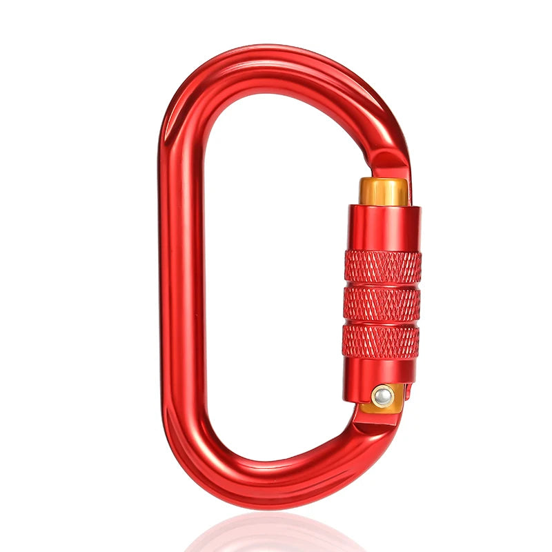CLIWIZ Brand 25KN Auto Safety Lock Outdoor Professional Climbing Carabiner O Shape Aviation Aluminum Hooks