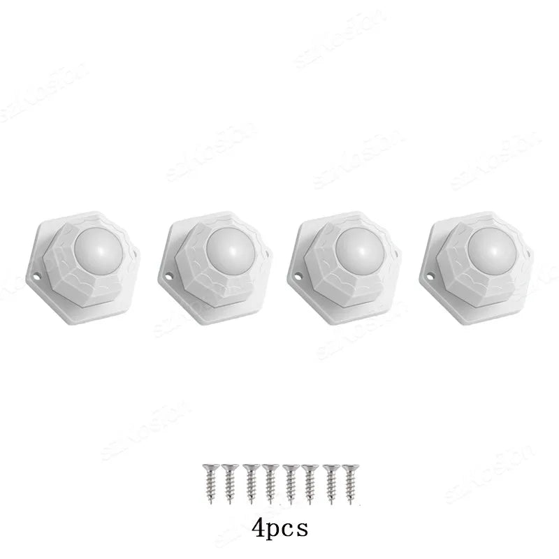 4Pcs/lot Self Adhesive Caster Wheels Mini Swivel Wheels Stainless Steel Nylon Universal Wheel 360° Rotation Sticky Heavy Pulley