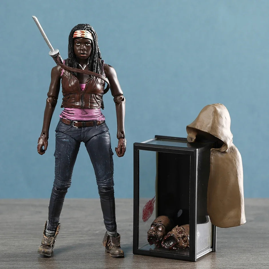 The Walking Dead Abraham Ford Bungee Walker Rick Grimes The Governor Michonne Action Toy Figurine Model Doll