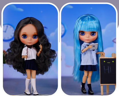 ICY DBS Blyth Doll Tan Skin Matte Face With Eyebrows Special Price 1/6 BJD JOINT body Neo Christmas Gift Anime