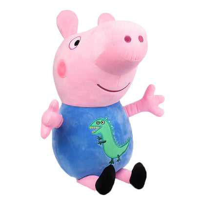 30CM Genuine Peppa Pig Plush Stuffed Doll Peppa George Mom Dad Model Children's Toys Cartoon Anime Figure Kids Birthday Gifts