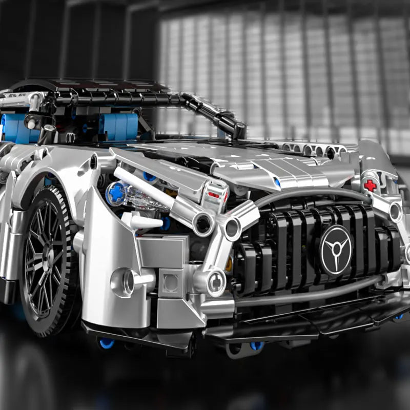 1310 PCS Racing Car Building Blocks Set, 1:14 Scale Sports Vehicle Model Kit for Adults, Toys for Boys Birthday Gifts