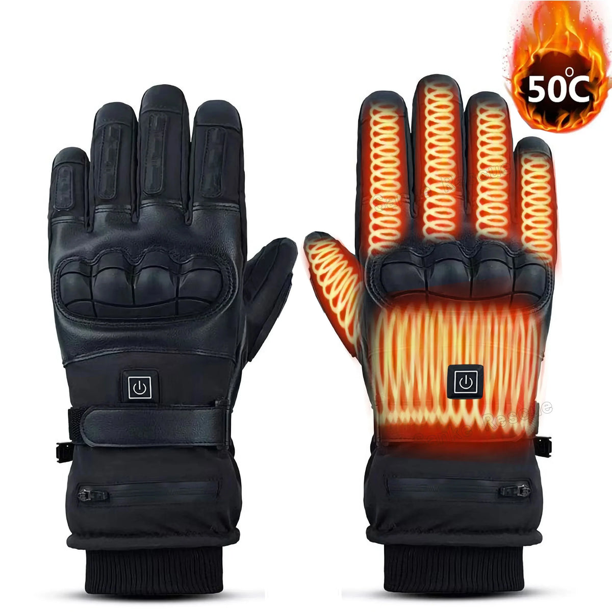 Heated Motorcycle Gloves for Men Tactical Winter Gloves Bicycle Supplies Skiing Gear Bike Accessories Warm Cycling