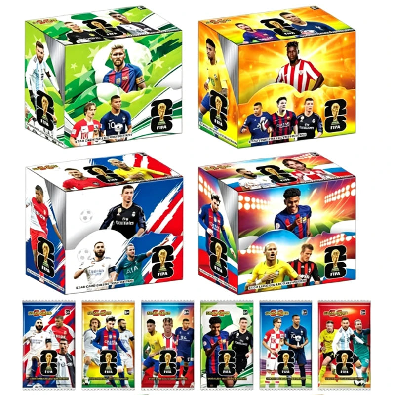 In Stock Panini 2026 New FIFA World Cup Soccer Cards Pack Panini Football Star Cards Soccer Memorabilia Collection Football Card