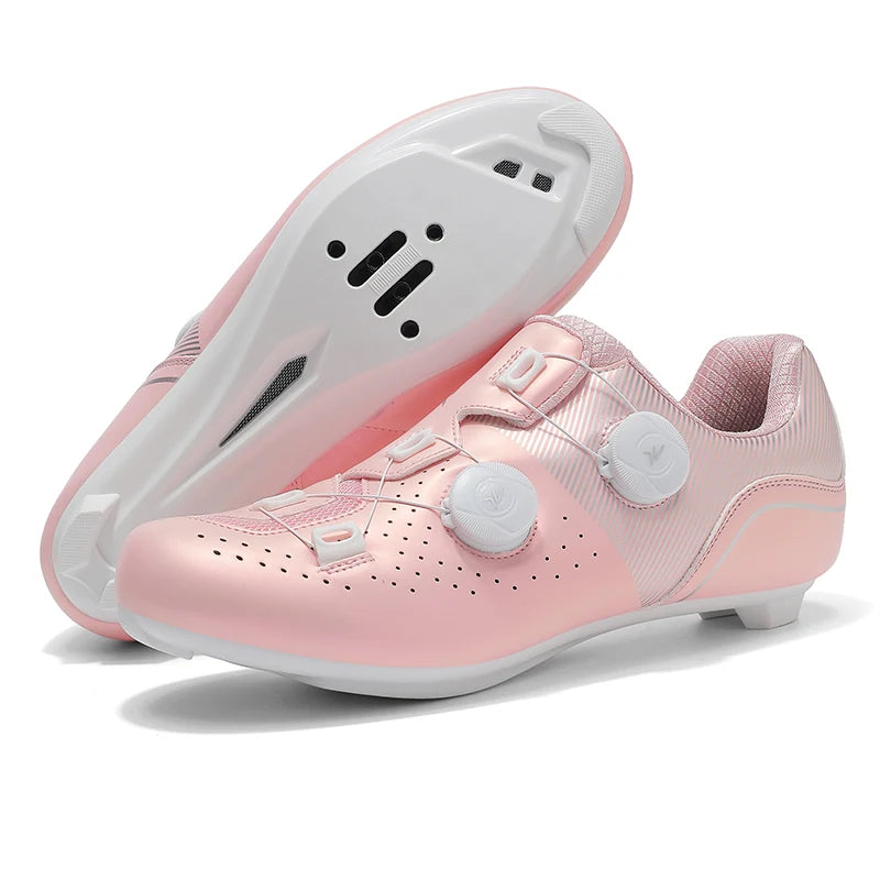 2026 MTB Cycling Sneaker Men A5 Leather Self-Locking Cleat Spd Road Bike Shoes Women Flat Trail Train Mountain Bicycle Shoes