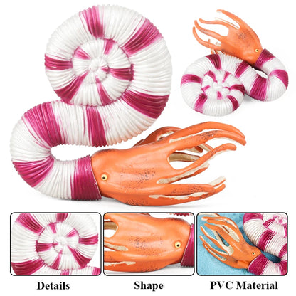 Oenux Ocean Animals Model Jellyfish Starfish Sea Anemone Coral Action Figures Aquarium PVC Miniature Educational Kids Toy Gift