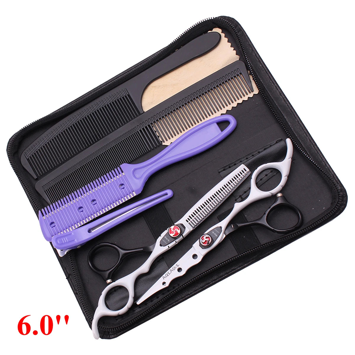 6'' Professional Hair Scissors Cutting Shears Thinning Hairdressing Haircut Salon Barber Home Japanese Steel Dropshipping A1019