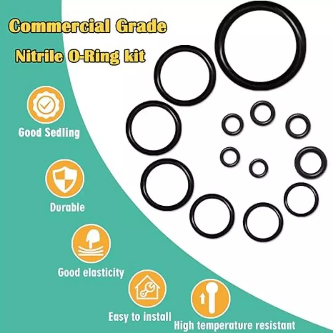 1020pcs Boxed Nitrile O-Ring Repair Kit Sealing Ring Set