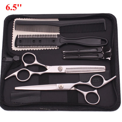 6.5'' Professional Hair Scissors Set Comb Razor Thinning Cutting Shears Hairdressing Salon Barber Home Japan Steel Dropshipping