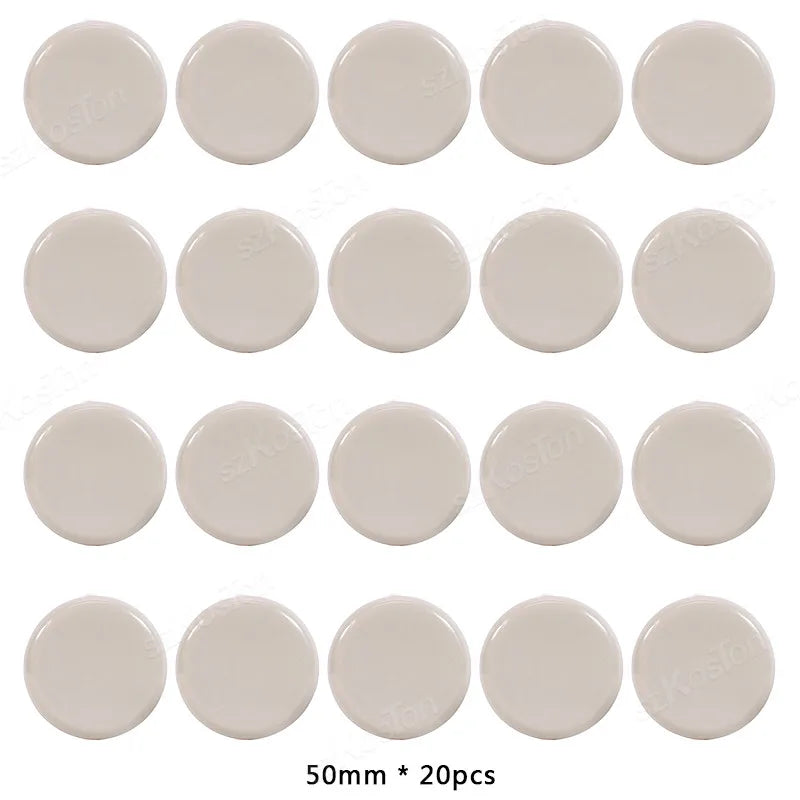 20Pcs Self-Adhesive Furniture Slides Stick-on Chair Leg Slider Bumper Pads Floor Protector for Table Sofa Carpet Tile Hardwood
