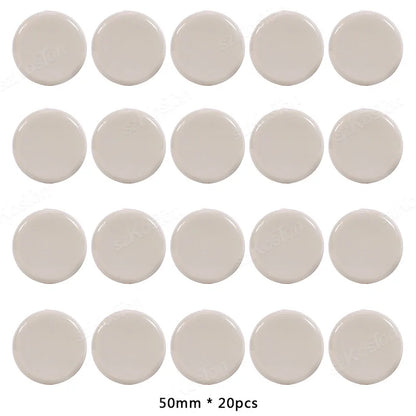 20Pcs Self-Adhesive Furniture Slides Stick-on Chair Leg Slider Bumper Pads Floor Protector for Table Sofa Carpet Tile Hardwood