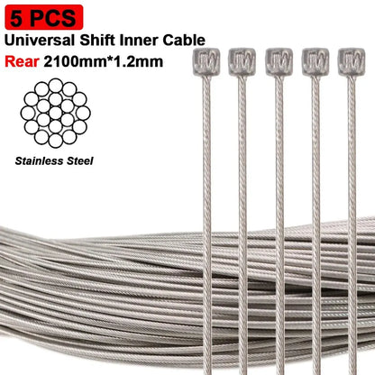 Bike Shifter Brake Cable Stainless Steel Inner Cable MTB Road Bike Front Rear Derailleur Shift Brake Cable Set