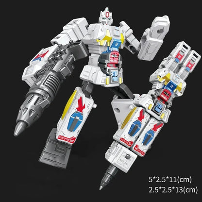 2IN1 Transformation Robot Toy Deformable Ballpoint Pen Rotary Joint Robot Deformation Action Figure Model Toys Deformed Robot