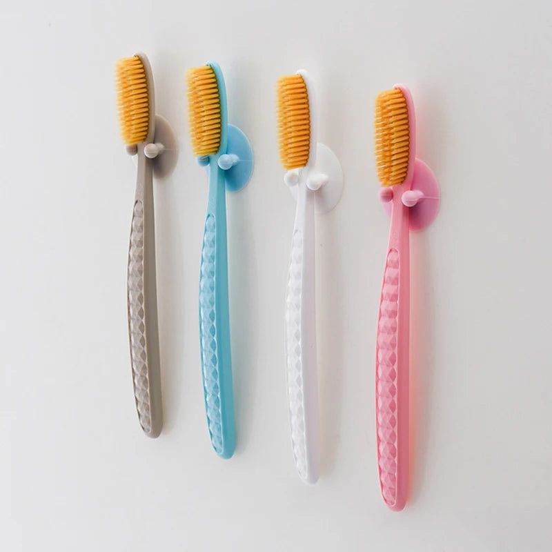 1/4PCs Large Head Toothbrush Korean Original Tooth Brush With Travel Case Adult Charcoal Biodegradable Oral Health Cleaning